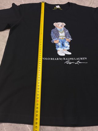 Camiseta Polo Ralph Lauren Oso Talla M Negra 92700