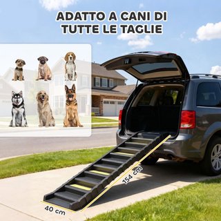 Escalera para perros plegable para auto y letti a