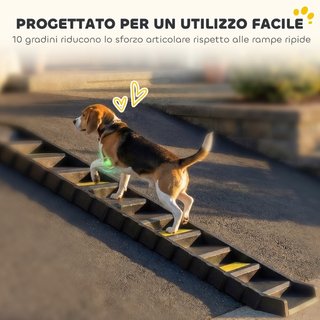 Escalera para perros plegable para auto y letti a