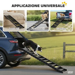 Escalera para perros plegable para auto y letti a