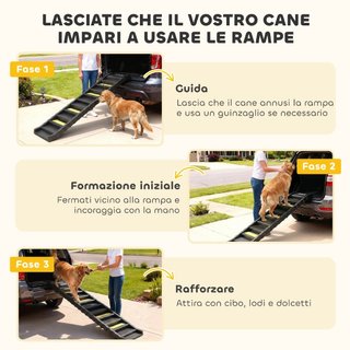 Escalera para perros plegable para auto y letti a