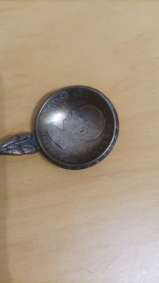 Cuchara Plata Ley Alfonso XIII 1881