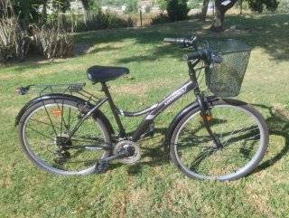 Bicicleta Paseo Mujer Urbana Negra