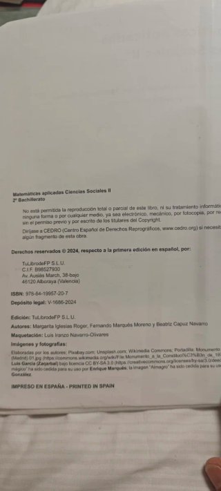 MATEMÁTICAS APLICADAS CIENCIAS SOCIALES II 2º B...