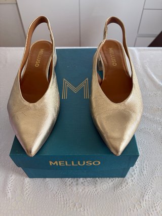 Scarpe Slingback Melluso Donna Oro