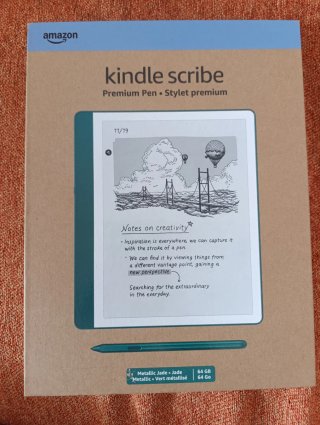 Kindle Scribe 64GB Premium Pen Color Metallic Jade