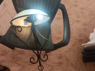Lámpara de salón/habitación negra y dorada