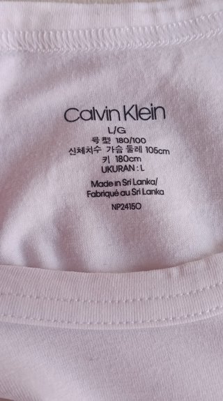 Camiseta Calvin Klein Blanca Talla L