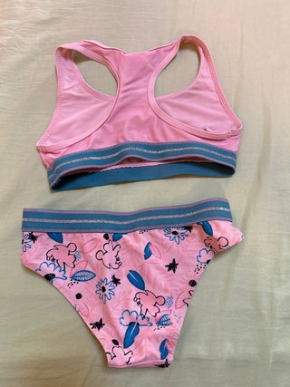 2 Costumi e 2 Cuffie Bimba 5/6 Anni