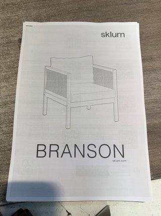 Sklum Sillón de jardín con reposabrazos en madera