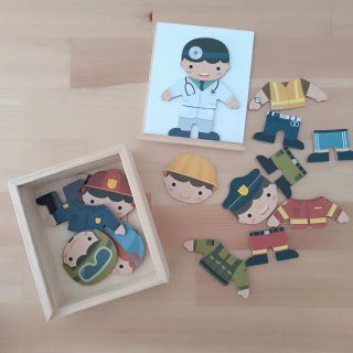 Puzzle imantado profesiones