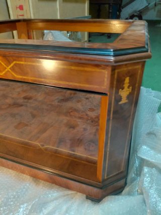 Mesa baja de salón madera y cristal