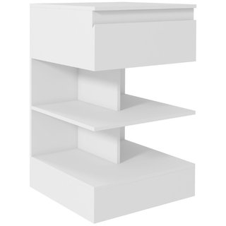 Comodino Moderno in Truciolato e MDF con un Casset