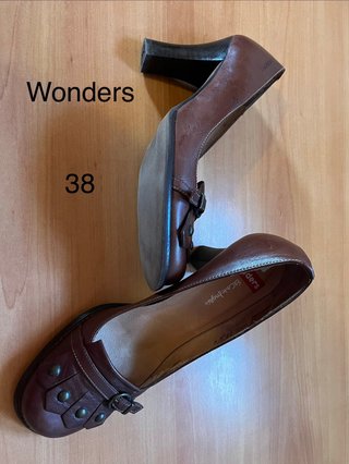 Zapatos Wonders Mujer Talla 38 Marrones