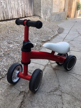 Bici de aprendizaje roja para niños