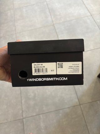 Windsor Smith Scarpe Nere Argento Tg 37