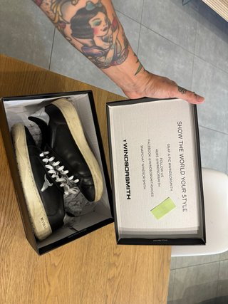 Windsor Smith Scarpe Nere Argento Tg 37