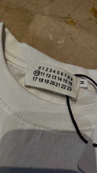 Camiseta Maison Margiela Números Talla Única