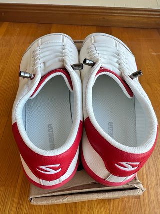 HOBIBEAR Zapatillas Talla 43 Blancas y Rojas