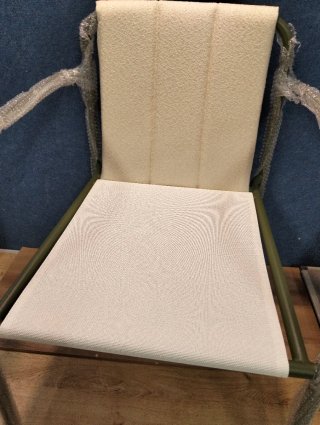 Sklum Sillón de Jardín Zunika Tapizado y Acero