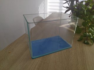 Nano acuario de cristal