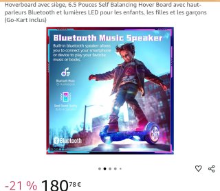 Hoverboard con asiento y Go-Kart