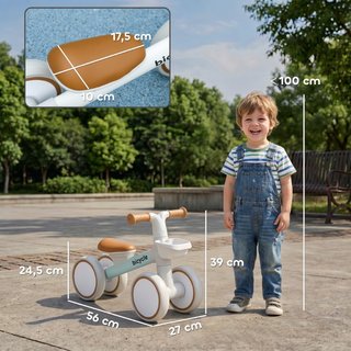Balance bike sin pedales ruedas silenciosas años h