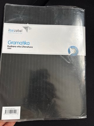 Gramatika 1, DBH euskara eta literatura : I.bai...