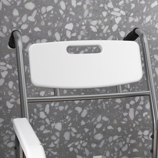 Sedia a Rotelle Impermeabile con WC Seduta in Fint