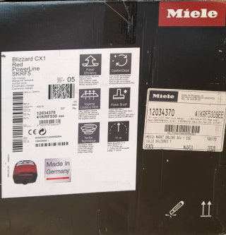 Aspirador sin bolsa Miele Blizzard CX1 Rojo Mango