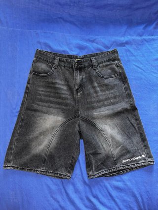 Denim jorts Protect baggy negros