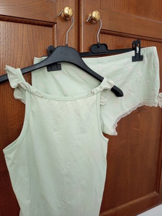 Pigiama Tezenis estivo verde acqua
