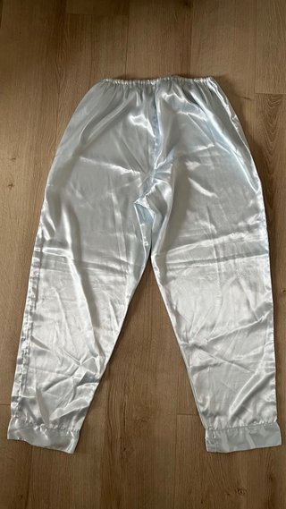 Pijama satén celeste