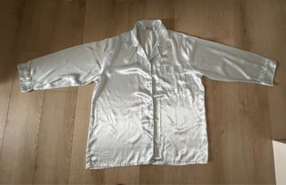 Pijama satén celeste