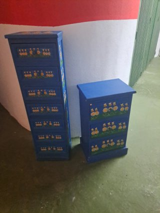 Dormitorio infantil pintado a mano