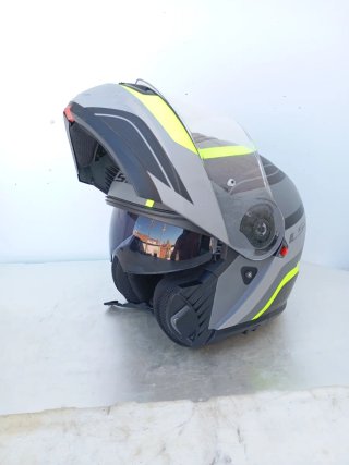 !OCASIÓN! Casco LS2 STROBE II Gris y Amarillo