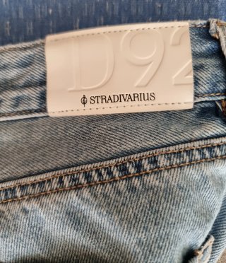 Jeans Stradivarius Blu Strappati