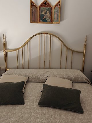 Cabecero latón dorado cama 150 cm
