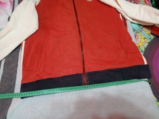 Sudadera Lotto Roja y Blanca