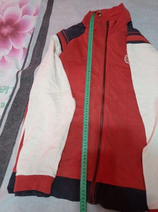 Sudadera Lotto Roja y Blanca
