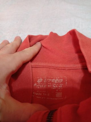 Sudadera Lotto Roja y Blanca