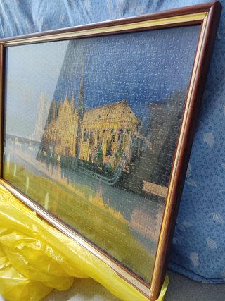 Gran puzzle cuadro Notre Dame París enmarcado new