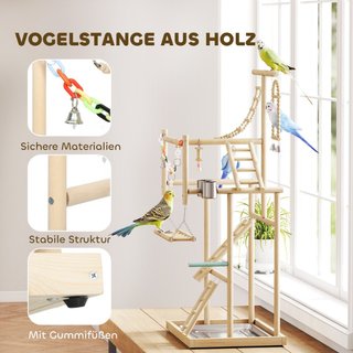 Vogelständer, Vogelstangen-conjunto, 4 Ebenen, par
