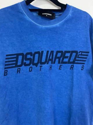 T-shirt Dsquared2 blu cotone M