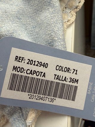 Capota bebé