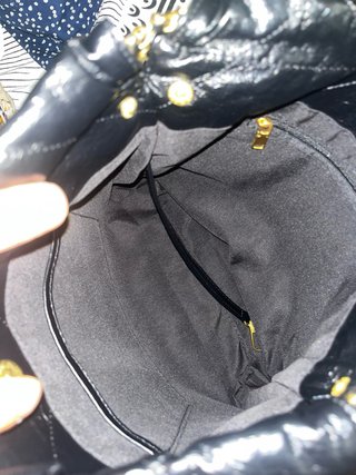 Bolso Negro  Cadena Dorada