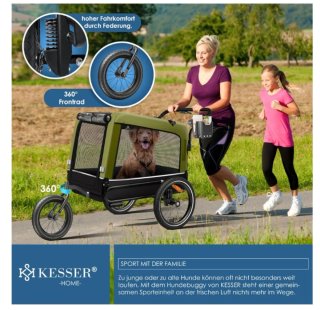 Remolque KESSER para Perros 40kg