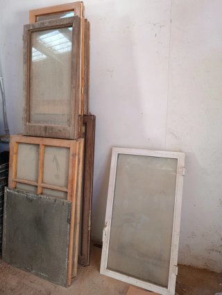 Hojas de ventana con cristal