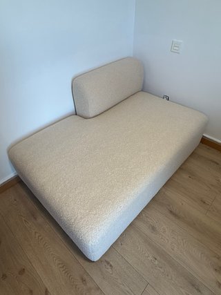 Diván modular Sklum beige tela borrego