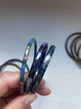 Pulseras Cloisonné Flores Multicolor